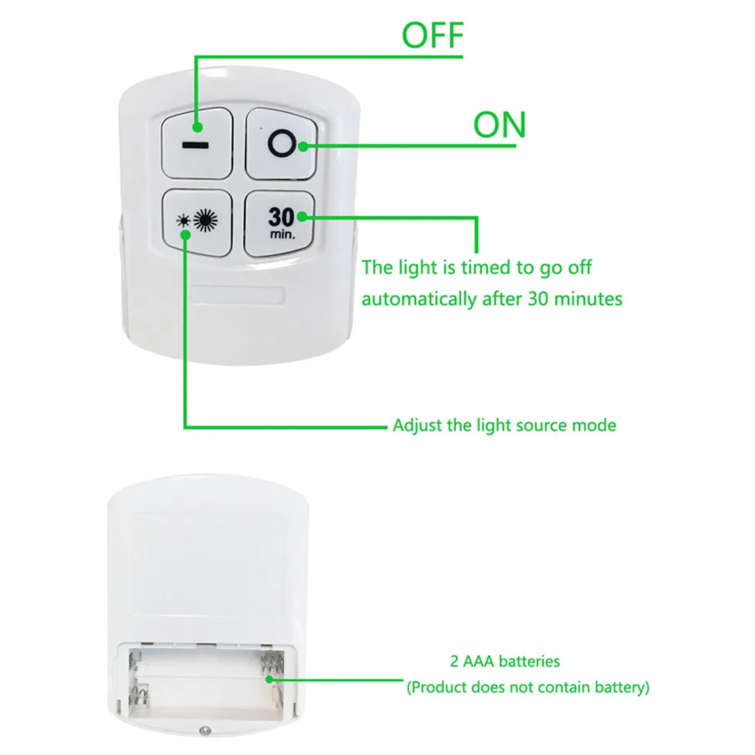 لامپ COB همراه ریموت دار بسته 3 عددی