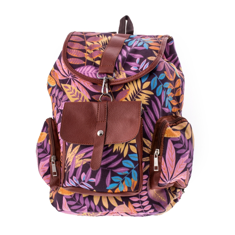 کوله پشتی طرح برگ