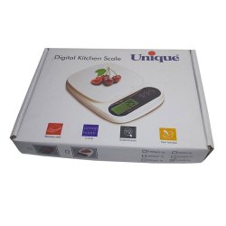 ترازو 10 کیلو آشپزخانه صفحه نمایش دیجیتال لامپ دار مدل Unique